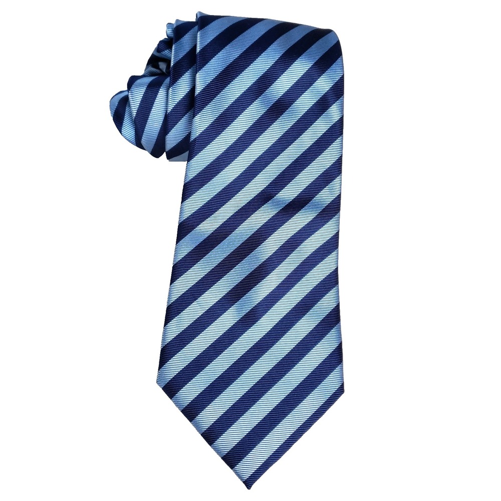 Van Heusen Tie Classic Stripe Blue Navy Executive Style‎ Corporate Core